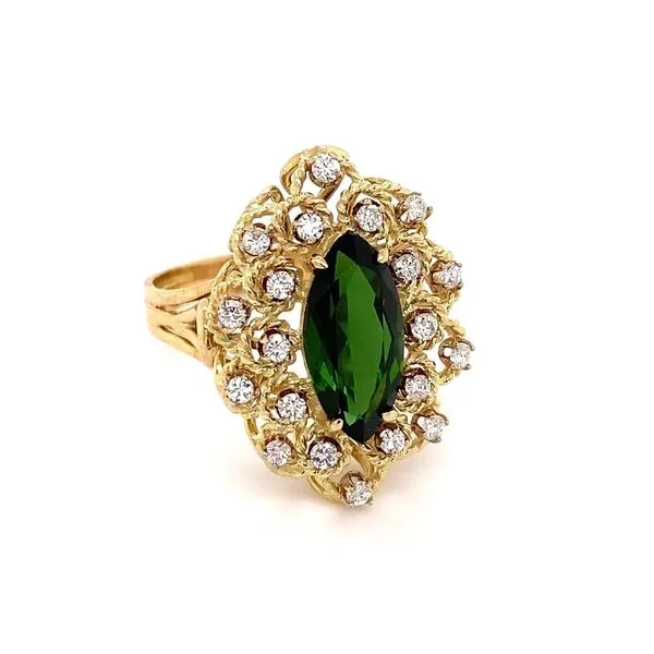 Marquise Green Tourmaline Ring Image 2 Joint Venture Jewelry Cary, NC