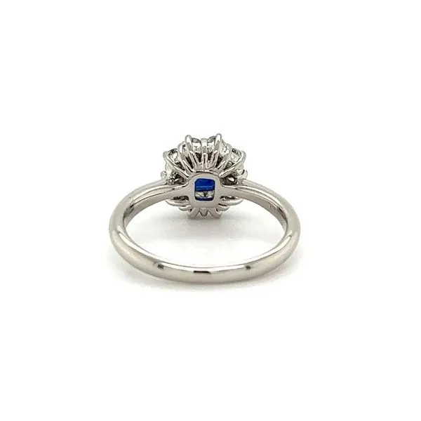 Emearld Cut Sapphire and Diamond Ring Image 3 Joint Venture Jewelry Cary, NC