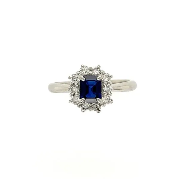Emearld Cut Sapphire and Diamond Ring Joint Venture Jewelry Cary, NC