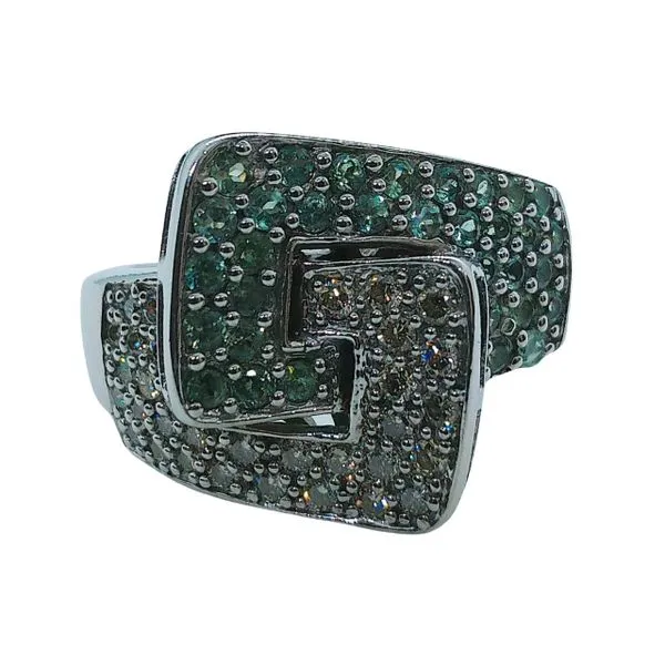 Alexandrite and Diamond Buckle Ring Joint Venture Jewelry Cary, NC