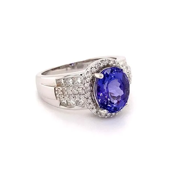 Tanzanite and Diamond Ring Image 2 Joint Venture Jewelry Cary, NC