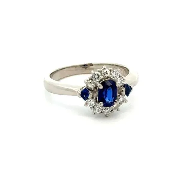 Sapphire and Diamond Ring Image 2 Joint Venture Jewelry Cary, NC