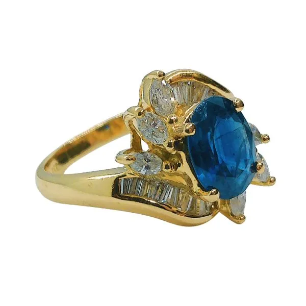 Sapphire and Diamond Ring Image 2 Joint Venture Jewelry Cary, NC