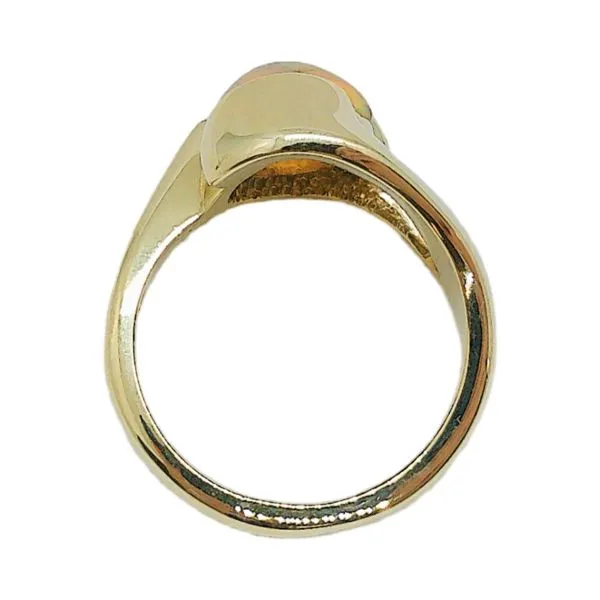 14K Yellow Gold 2.20 Carat Opal Ring Image 4 Joint Venture Jewelry Cary, NC