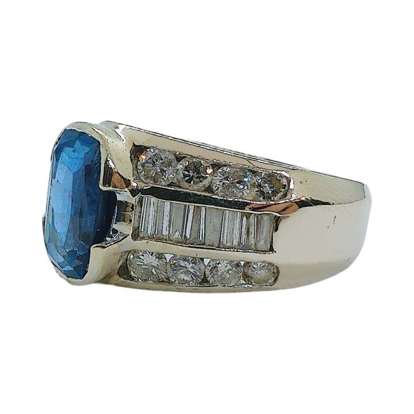 14K White Gold 3.10CT Radiant Tanzanite & 1.20CTW Diamond Estate Ring Image 2 Joint Venture Jewelry Cary, NC