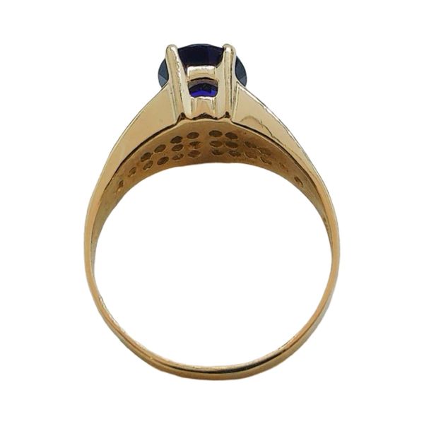 14K White Gold 2.00CT Oval Amethyst & Diamond Estate Ring Image 3 Joint Venture Jewelry Cary, NC