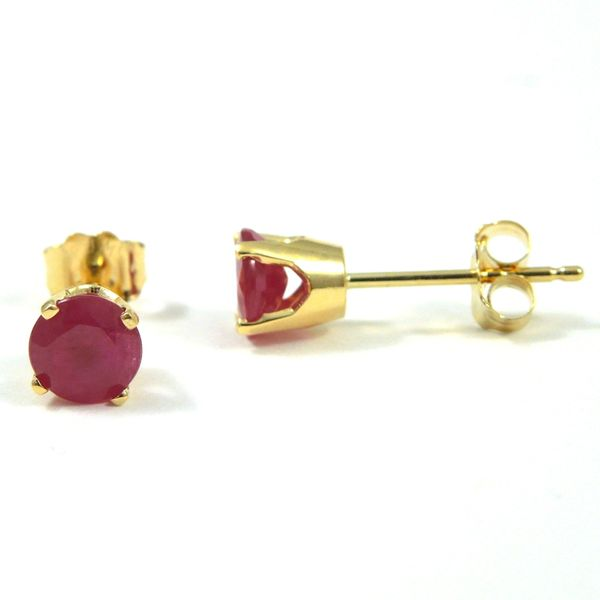 Ruby Stud Earrings Joint Venture Jewelry Cary, NC