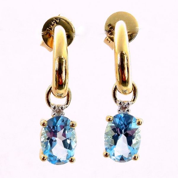 Blue Topaz Drop Earrings Joint Venture Jewelry Cary, NC