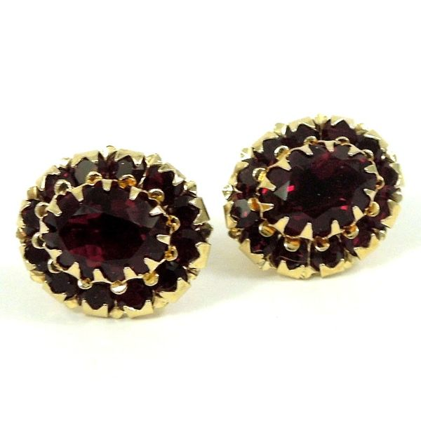 Garnet Stud Earrings Joint Venture Jewelry Cary, NC