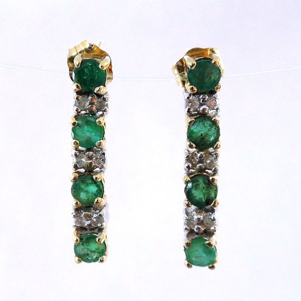 Emerald Line Earrings Joint Venture Jewelry Cary, NC