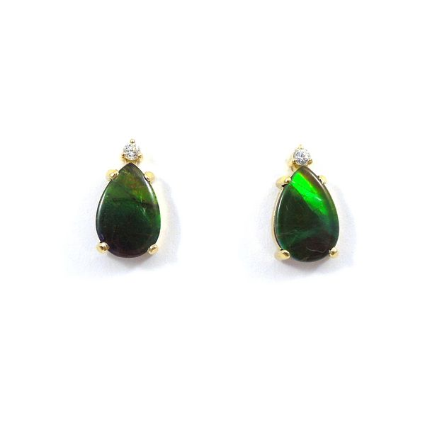 Ammolite Stud Earrings Joint Venture Jewelry Cary, NC