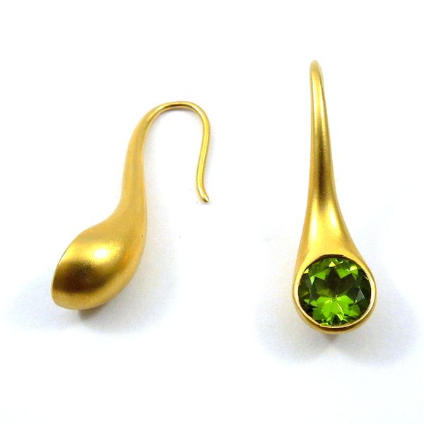 Peridot Dangle Earrings Image 2 Joint Venture Jewelry Cary, NC