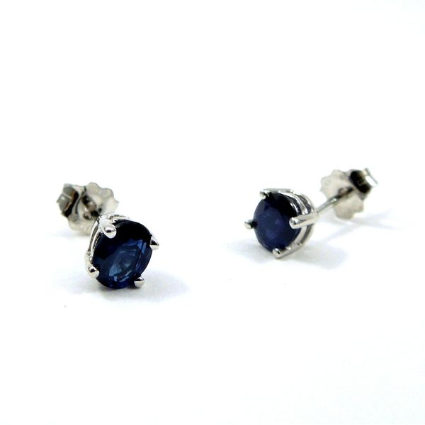 Oval Cut Sapphire Stud Earrings Image 2 Joint Venture Jewelry Cary, NC