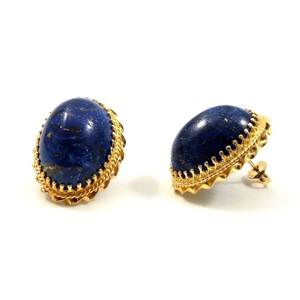 Lapis Stud Earrings Image 2 Joint Venture Jewelry Cary, NC