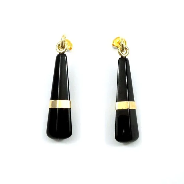 Estate Onyx Drop Earrings Joint Venture Jewelry Cary, NC