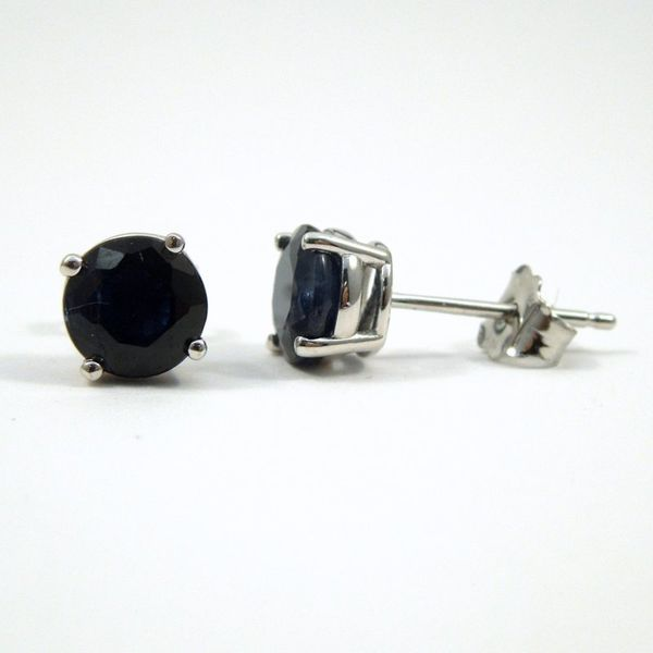 Sapphire Stud Earrings Image 2 Joint Venture Jewelry Cary, NC