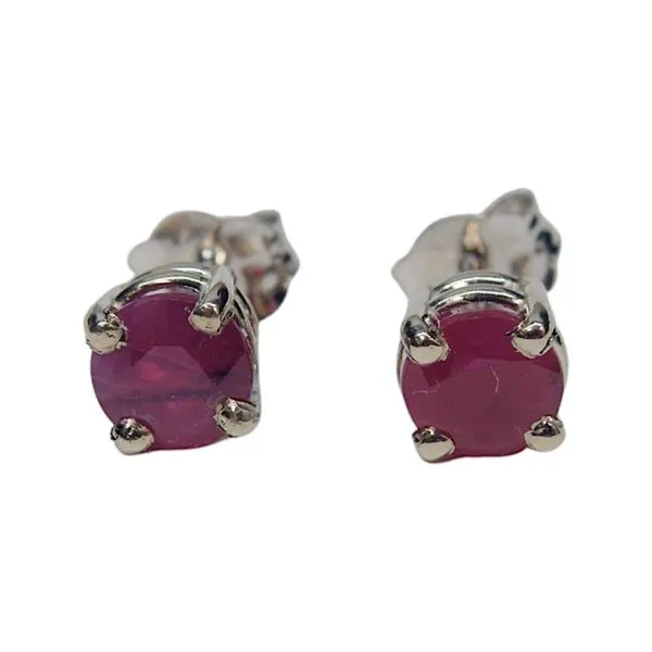 Ruby Stud Earrings Joint Venture Jewelry Cary, NC