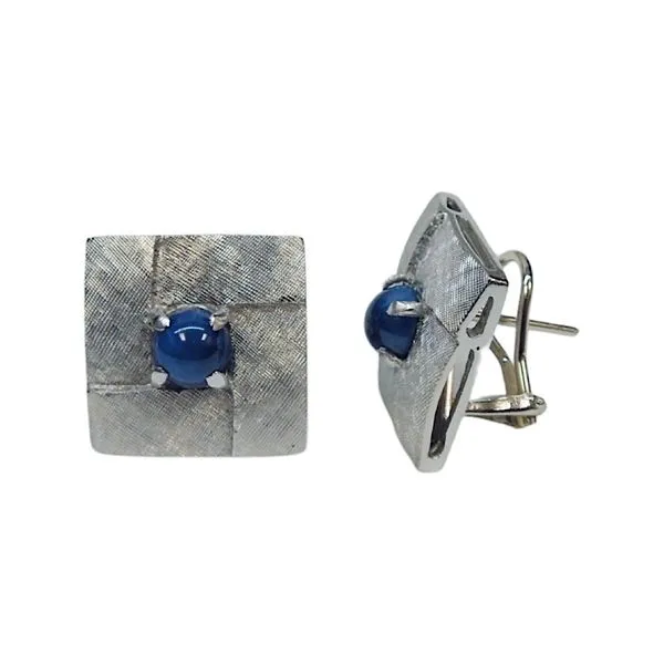 Star Sapphire Earrings Image 2 Joint Venture Jewelry Cary, NC