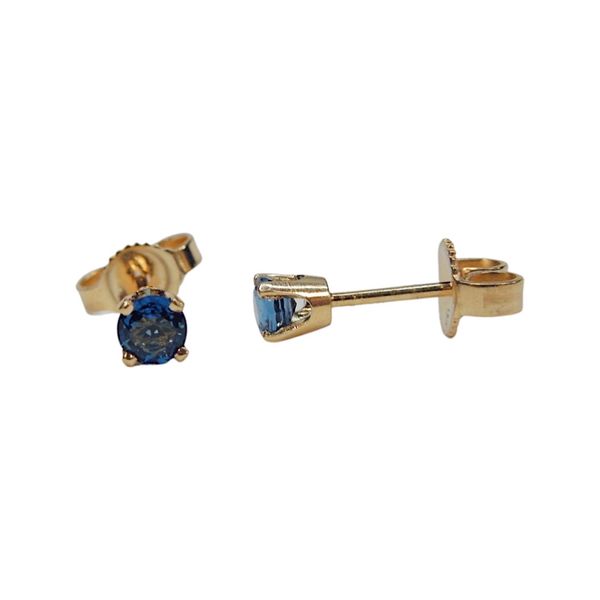Small Blue Topaz Stud Earrings Image 2 Joint Venture Jewelry Cary, NC