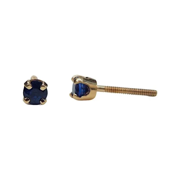 Small Blue Sapphire Stud Earrings Image 2 Joint Venture Jewelry Cary, NC