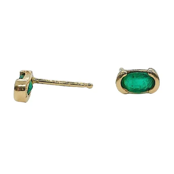 Small Emerald Studs Image 2 Joint Venture Jewelry Cary, NC