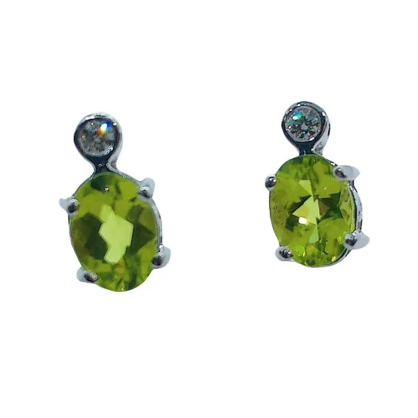Peridot Stud Earrings Joint Venture Jewelry Cary, NC