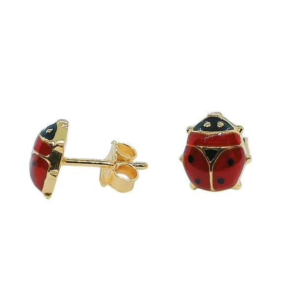 Ladybug Stud Earrings Image 2 Joint Venture Jewelry Cary, NC