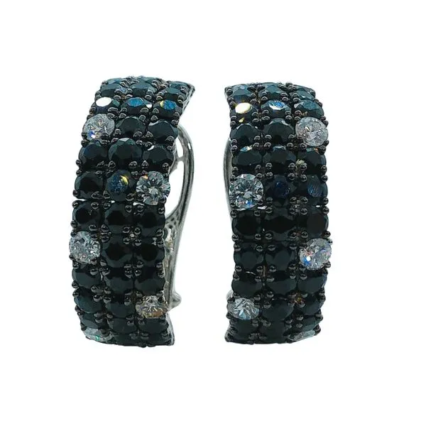 Roberto Coin Black Sapphire Hoops Joint Venture Jewelry Cary, NC