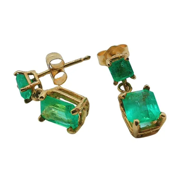 Emerald Drop Earrings Joint Venture Jewelry Cary, NC