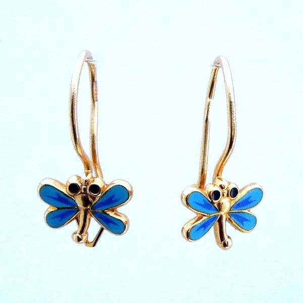 Dragonfly Enamel Earrings Joint Venture Jewelry Cary, NC