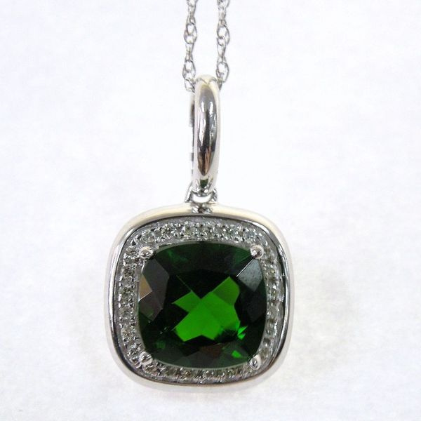 Chrome Diapside & Diamond Pendant Joint Venture Jewelry Cary, NC