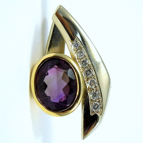 Amethyst & Diamond Slide Joint Venture Jewelry Cary, NC