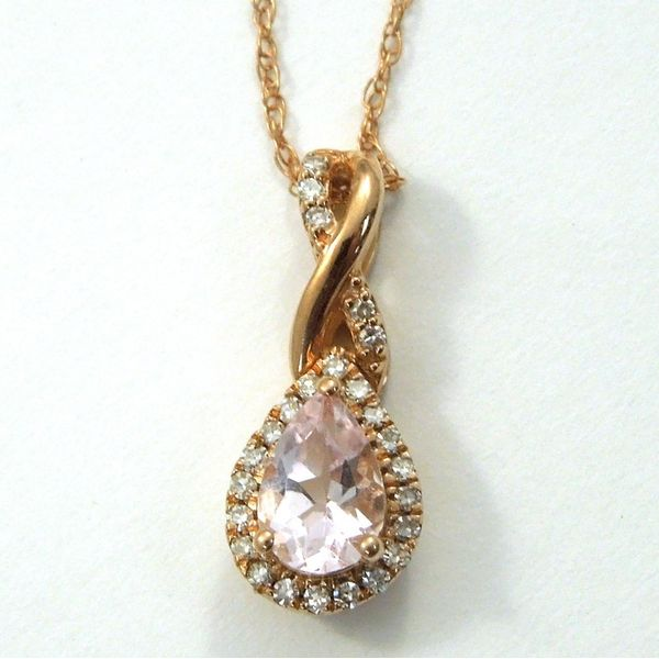 Morganite & Diamond Necklace Joint Venture Jewelry Cary, NC