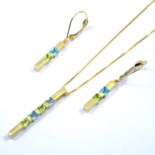 Blue Topaz and Peridot Set Joint Venture Jewelry Cary, NC