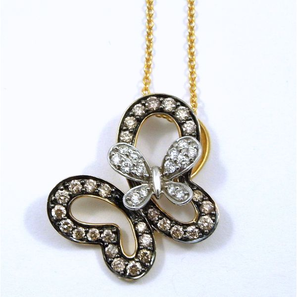 LeVian Diamond Double Butterfly Necklace Joint Venture Jewelry Cary, NC