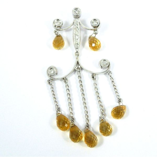 Citrine Drop Pendant Joint Venture Jewelry Cary, NC