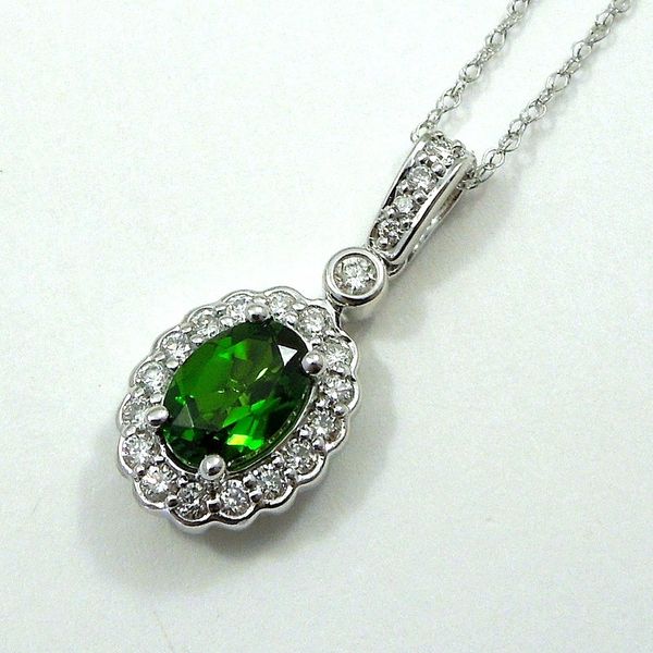 Chrome Diopside and Diamond Pendant Joint Venture Jewelry Cary, NC