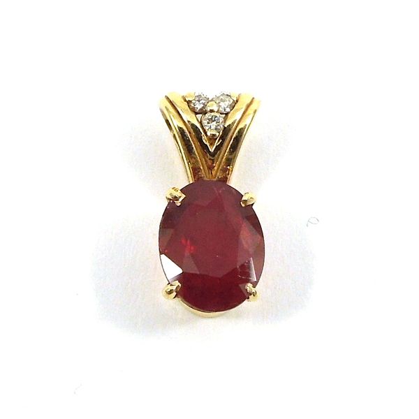 Oval Ruby Pendant Joint Venture Jewelry Cary, NC