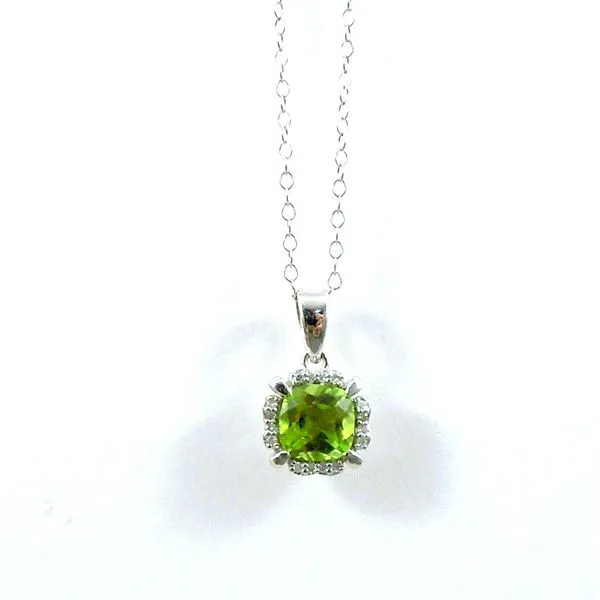 Peridot and Diamond Pendant Joint Venture Jewelry Cary, NC