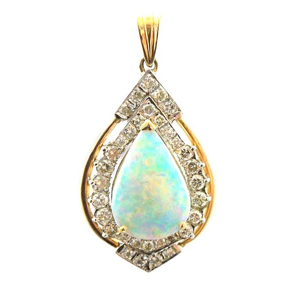 Opal and Diamond Pendant Joint Venture Jewelry Cary, NC