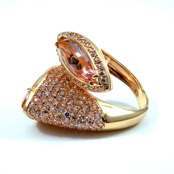 Kunzite & Pink Tourmaline Ring Image 2 Joint Venture Jewelry Cary, NC
