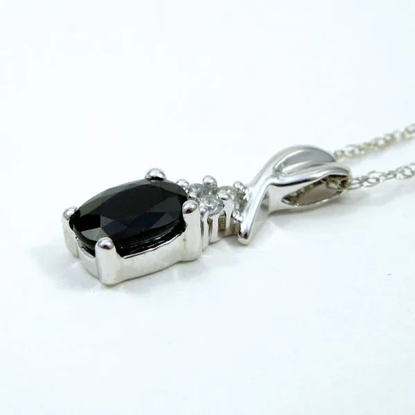 Sapphire and Diamond Pendant Image 2 Joint Venture Jewelry Cary, NC
