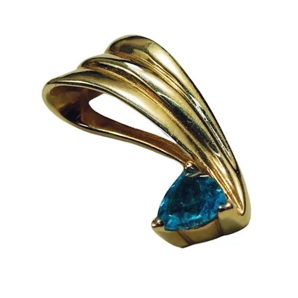 Blue Topaz Pendant Image 2 Joint Venture Jewelry Cary, NC