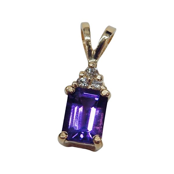 Emerald Cut Amethyst Pendant Joint Venture Jewelry Cary, NC