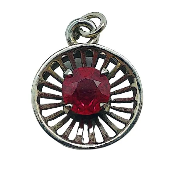 Ruby Circle Pendant Joint Venture Jewelry Cary, NC