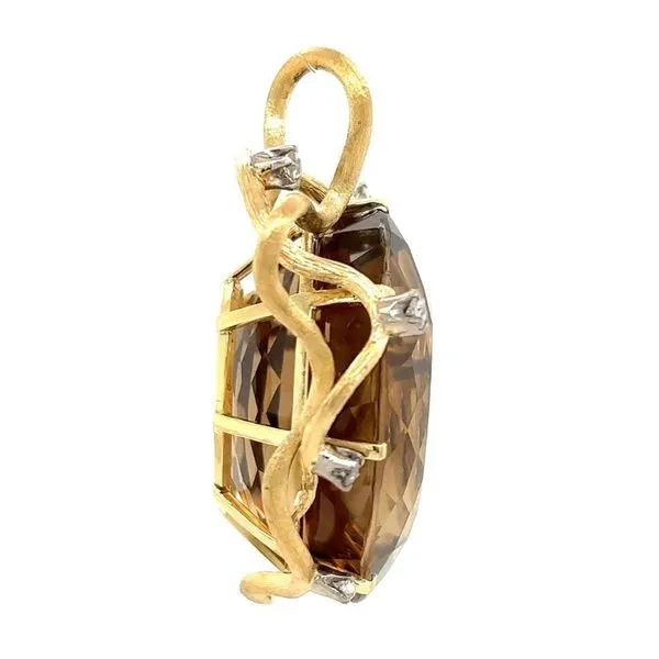 1960s Large Smokey Quartz Pendant Image 2 Joint Venture Jewelry Cary, NC