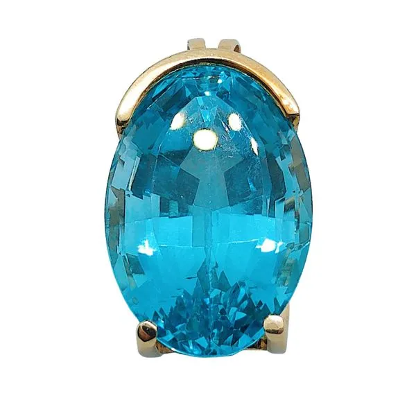 Large Blue Topaz Pendant Joint Venture Jewelry Cary, NC