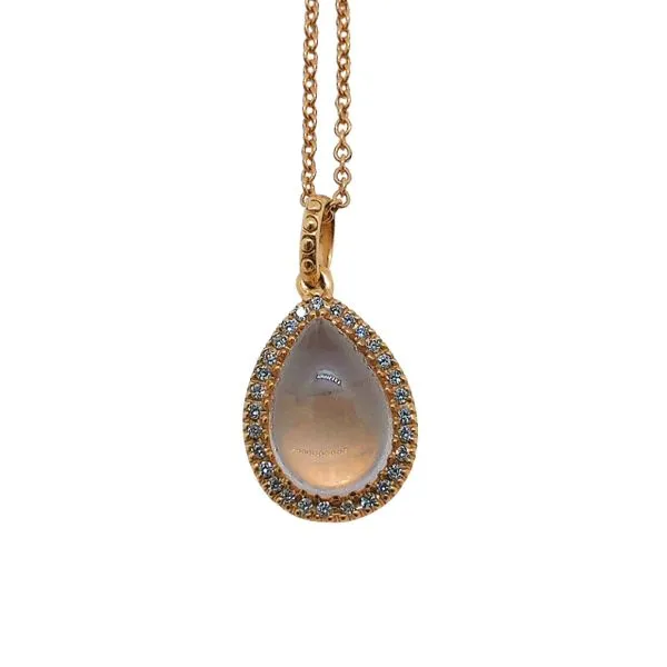 Morganite and Diamond Necklace Joint Venture Jewelry Cary, NC