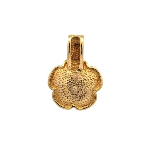 1960s 14K Gold 2.00 CTW Lapis Cluster Vintage Pendant Image 3 Joint Venture Jewelry Cary, NC