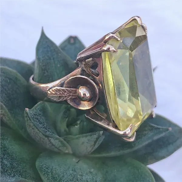 Vintage Lemon Quartz Ring Image 3 Joint Venture Jewelry Cary, NC